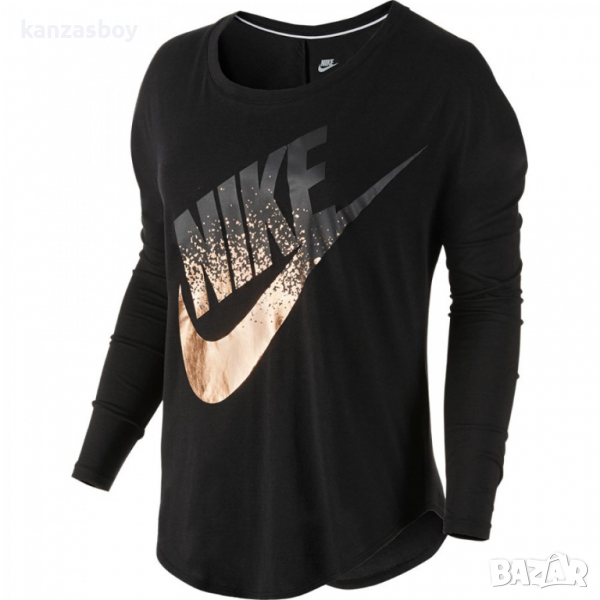 NIKE SIGNAL LS TEE METALLIC - страхотна дамска блуза КАТО НОВА, снимка 1