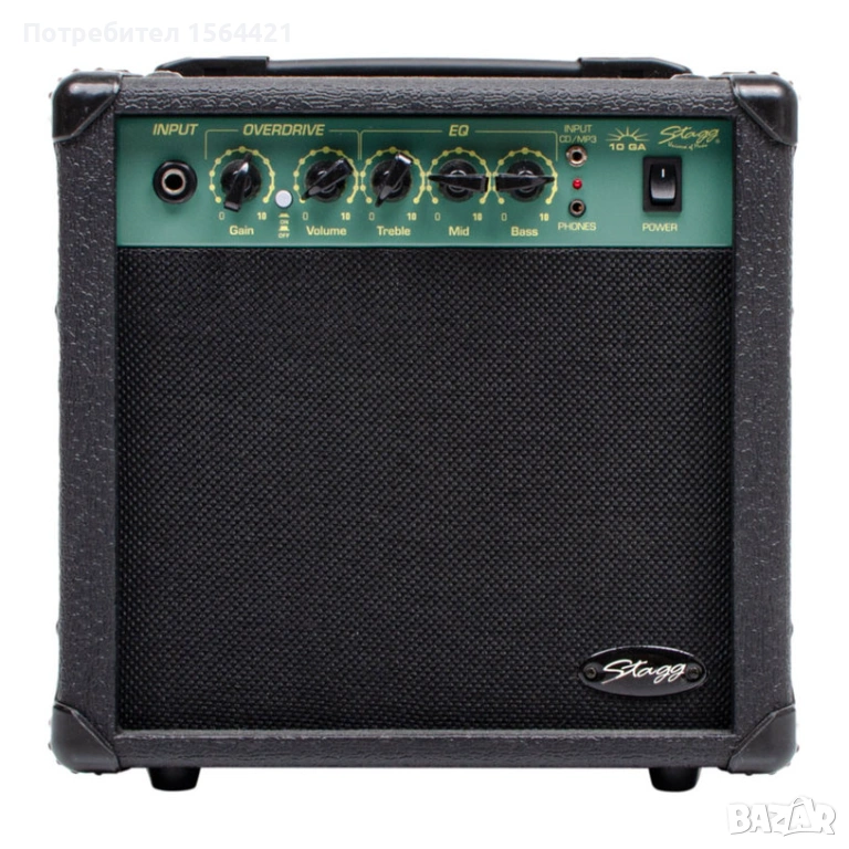 Усилвател STAGG 10GA, музикално кубе за китара, снимка 1