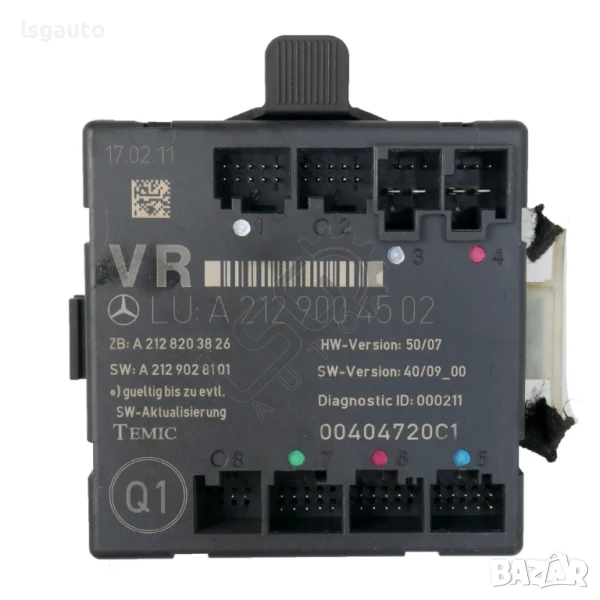 Контрол модул предна дясна врата Mercedes-Benz C-Class 204 (W/S/C) 2007-2014 ID:148219, снимка 1