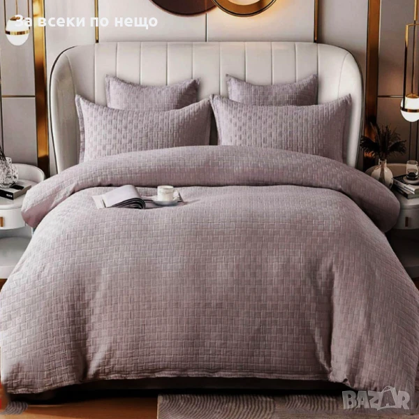 Луксозен комплект с драперия от 100% памук - Налични Различни Цветове Код P457, снимка 1