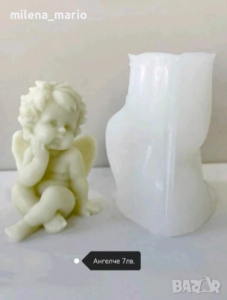 силиконов молд ангелче , снимка 1