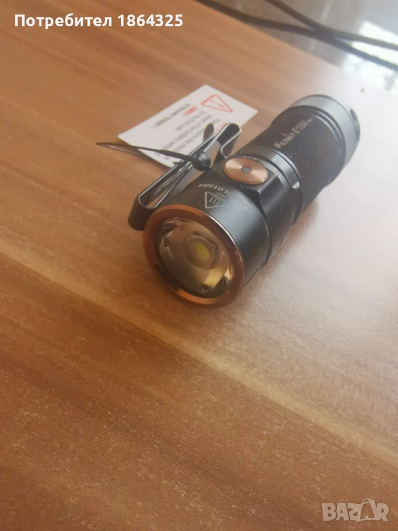 Нов мощен мини фенер EDC Fenix E18R V2.0 / Феникс - 1200 лумена, снимка 1