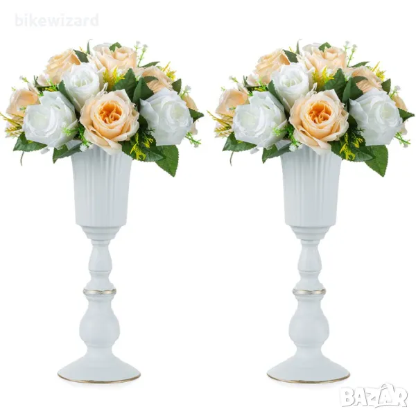 Nuptio 2 броя вази от метал НОВИ, снимка 1