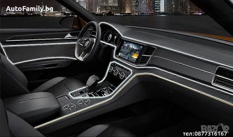 Бяла Neon 2m интериорна Led лента 12 волта, снимка 1