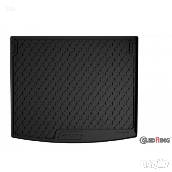 Гумена стелкa за багажник Gledring съвместима за VW CADDY passenger 2010 - FL 2015 - 2020, снимка 1