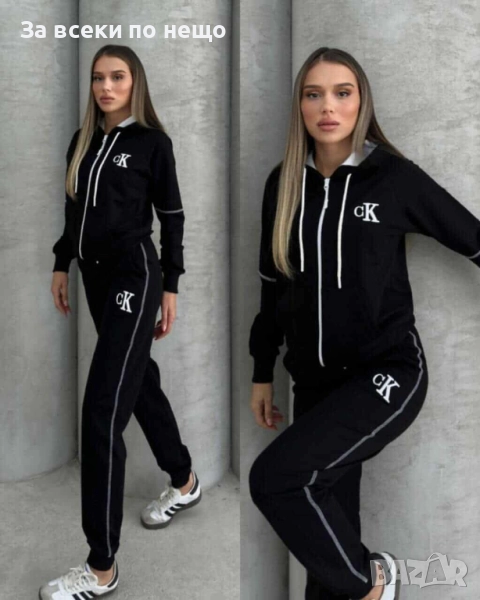 Calvin Klein Дамски Черен Спортен Комплект🔝Дамски Спортен Екип Келвин Клайн Код I_96, снимка 1