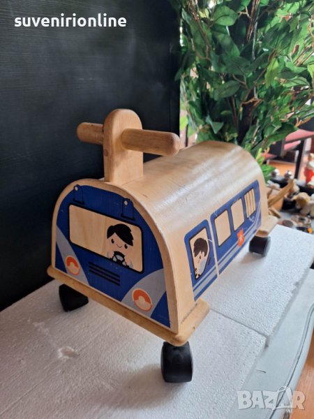 стара дървена количка за дете, снимка 1