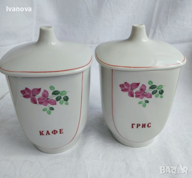 Порцеланови буркани за подправки за допълване , снимка 1