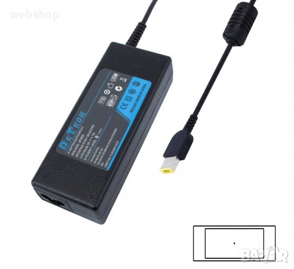 Мрежово захранване , Зарядно за лаптоп LENOVO YOGA, букса 11x4,2, 20VDC, 3,25A, 65W , снимка 1
