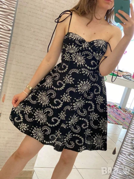 Красива рокля Перфориран памук/бродерия  , снимка 1