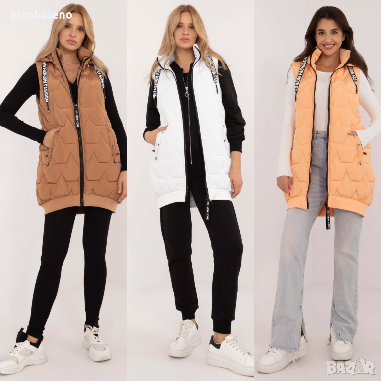 Дамски пухен елек, 3цвята , снимка 1