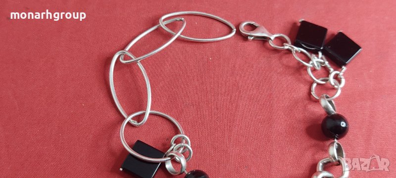 Сребърна гривна, снимка 1