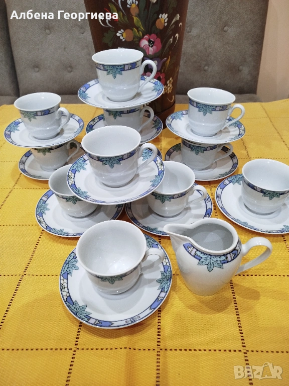 Баварски комплект за дълго кафе  SCHIRNODING BAVARIA ☕☕☘️☕☕☕, снимка 1