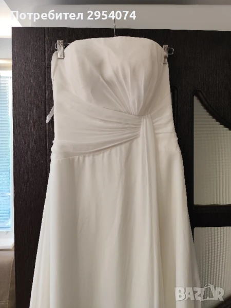 семпла булчинска рокля мл-89лв, снимка 1