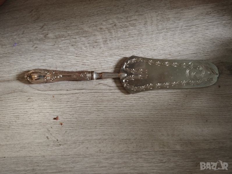 посребрена метална лопатка за сервиране, снимка 1