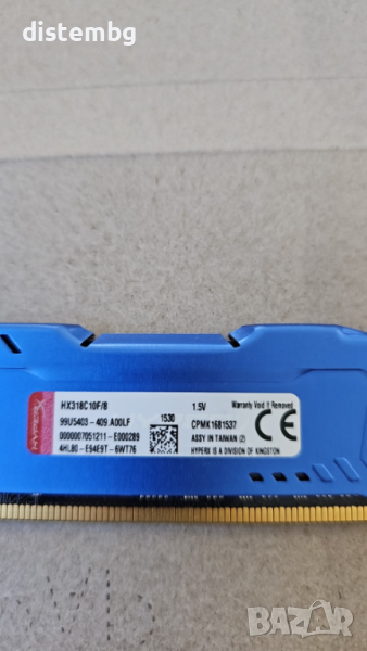 Рам памет RAM memory 8GB DDR3 Kingston HyperX HX318C10F/8, снимка 1