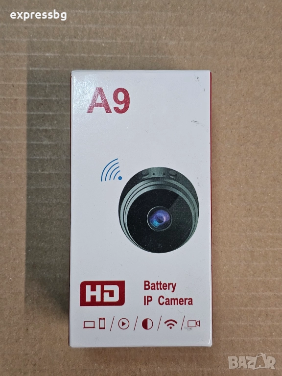 Мини WiFi IP камера A9 – HD, нощно виждане, снимка 1
