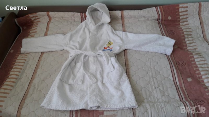 Памучен халат Boomerang за 5, 6 годишно дете, снимка 1