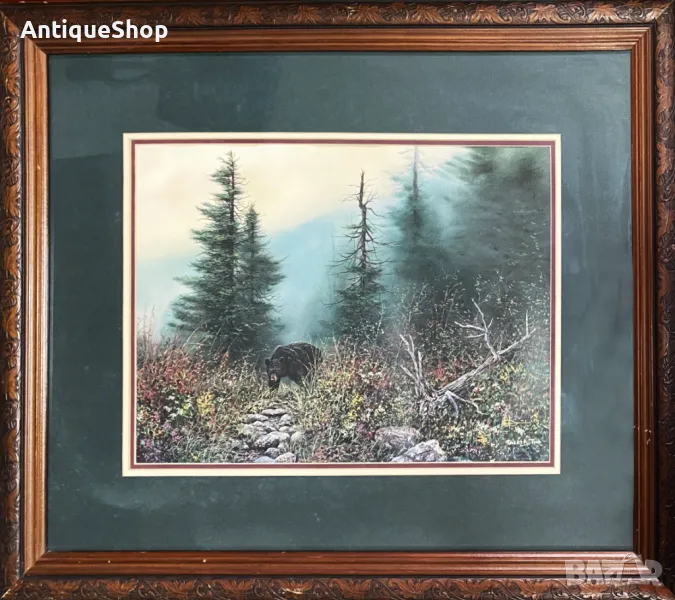 Репродукция, картина, Robert, Tino, Робърт, Тино, пейзаж, планина , снимка 1