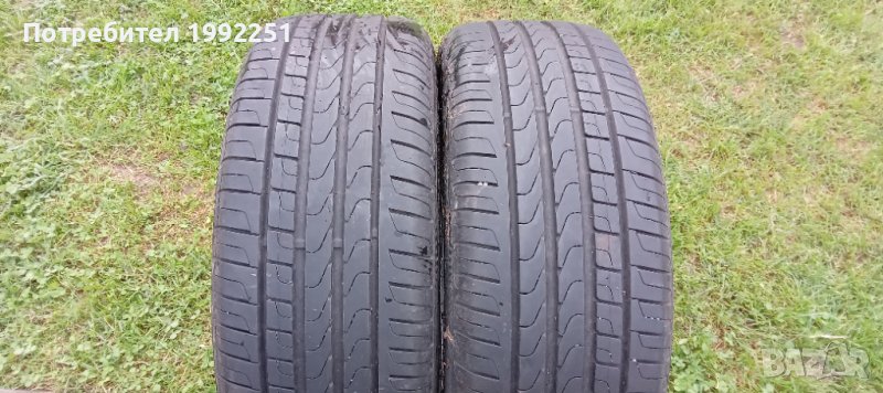 2бр. летни гуми 205/45R17 Pirelli Cinturato DOT 0416. 6.5мм дълбочина на шарката.  Цената е за компл, снимка 1