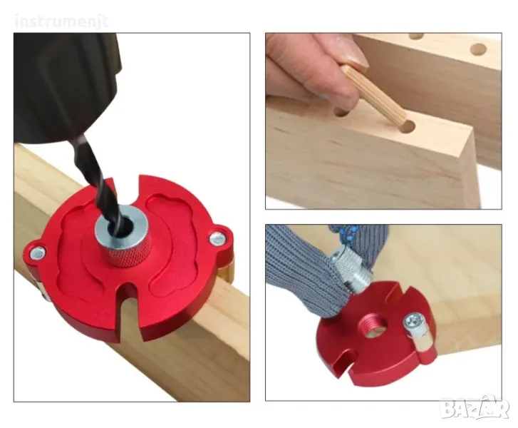 Комплект за центриране и перпендикулярно пробиване на отвори 3÷10 мм, снимка 1