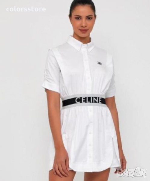 Бяла рокля Celine  код Br122, снимка 1