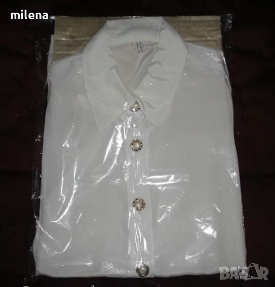 Дамска бяла риза, снимка 1