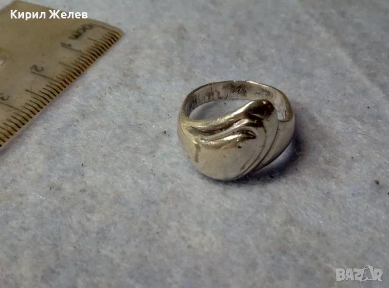 СТИЛЕН ДИЗАЙНЕРСКИ СРЕБЪРЕН ПРЪСТЕН СРЕБРО 925 БИЖУТЕРСКА АРТ ИЗРАБОТКА 48594, снимка 1