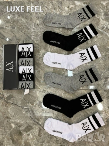 KARL LAGERFELD 🔹BOSS🔹ARMANI 🔹 6бр в Кутия , снимка 10 - Мъжки чорапи - 53831386