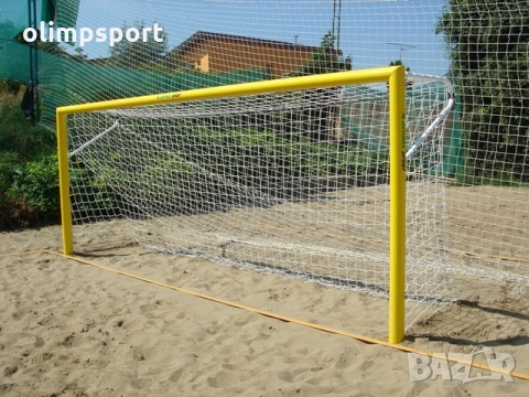 Мрежа плажен футбол 5,5х2,2 м: FL11B– цвят – бяло – око 10х10 см – материал – 5 мм полиестер – изклю
