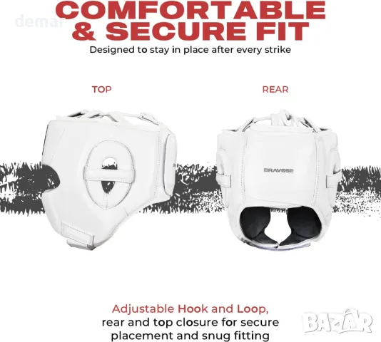 BRAVOSE Elite 2.0 Boxing Headguard Професионална шапка за бокс, тренировки, спаринг и бойни изкуства, снимка 3 - Бокс - 49403730