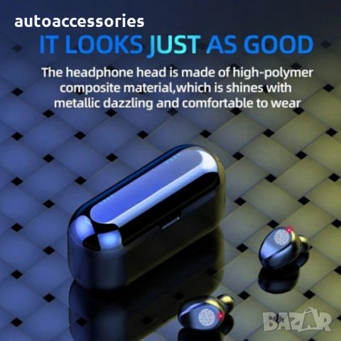 3000052445 Безжични bluetooth 5.0 слушалки F9 -5С TWS , черни, #, снимка 12 - Безжични слушалки - 34810312