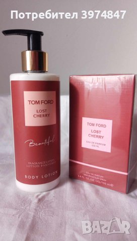 КОМПЛЕКТ ЛОСИОН ЗА ТЯЛО TOM FORD LOST CHERRY+ПАРФЮМ TOM FORD, снимка 1 - Комплекти и лотове - 44390876