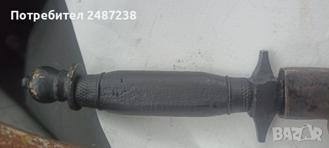 Стар кортик,с бронзови елементи, снимка 3 - Антикварни и старинни предмети - 52303695