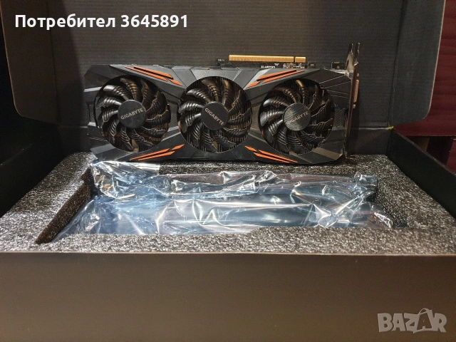 Gigabyte GeForce GTX 1070 G1 Gaming 8G видеокарта, снимка 3 - Видеокарти - 53260742