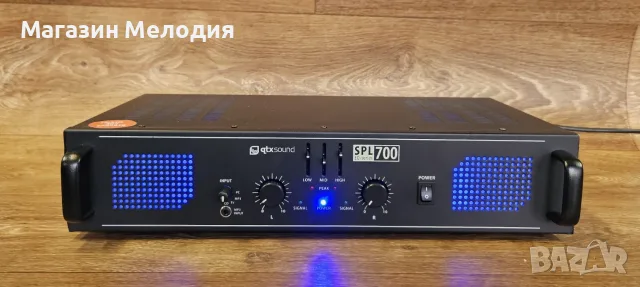 Крайно стъпало QTX Sound SPL 700EQ (2x350W) с вграден 3 канален еквалайзер – Отлично състояние!