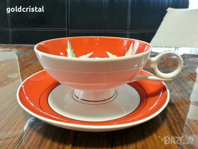 стар немски порцелан чаша за чай кафе , снимка 9 - Антикварни и старинни предмети - 33624719