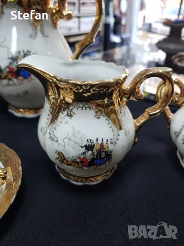 порцеланов сервиз за кафе, снимка 3 - Антикварни и старинни предмети - 48403230