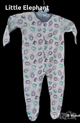 Цяла пижамка за 6-9 мес момченце животинки"Zoo",Англия/нова