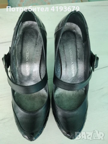 Страхотни обувки естествена кожа 39 номер, снимка 6 - Дамски обувки на ток - 50637883