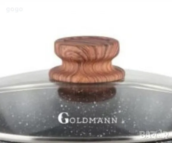 Тиган с капак Goldmann, 28x7см., Дълбок, Лят алуминий, Керам. покр., Индукция, снимка 3 - Съдове за готвене - 48436495