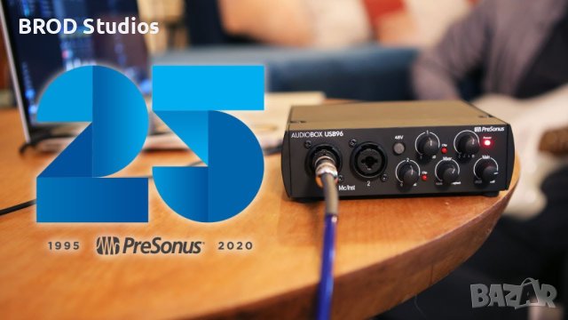 PreSonus AudioBox USB96 Студиен аудио-интерфейс, снимка 2 - Ресийвъри, усилватели, смесителни пултове - 40808161
