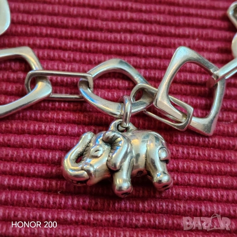 Дамска сребърна гривна. , снимка 4 - Гривни - 53667657