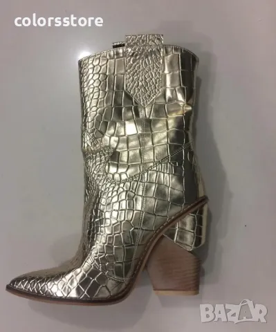 Боти на ток - златист крок - CB95