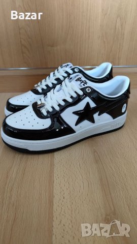 Bape Sta A Bathing Ape Metalic Black Нови Мъжки Кецове Маратонки Обувки Размер 43 Номер 27.5см , снимка 11 - Маратонки - 40715005