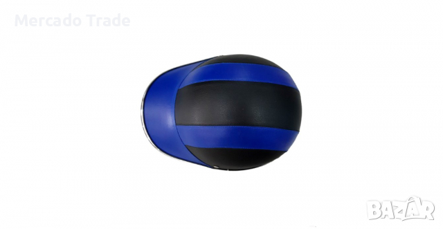 Каска за мотор, АТВ, Мотопед, Кожена, 2411, Син, снимка 4 - Аксесоари и консумативи - 36124319