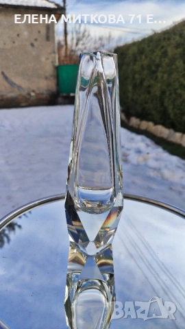 Елегантна ваза от кристал Мурано, снимка 9 - Вази - 53557106