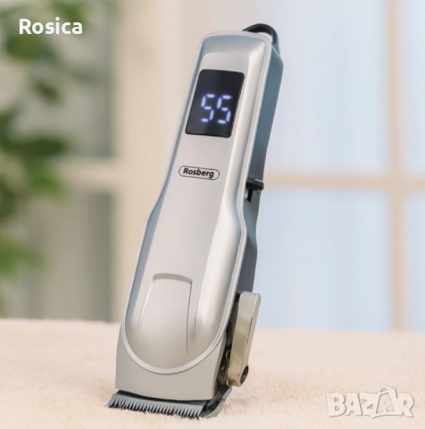 Безжична машинка за подстригване Rosberg R51810Q, 5W, DC 3.7V 1200mAh, USB зареждане, снимка 2 - Машинки за подстригване - 52150559