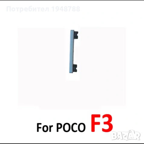 Бутон за сила на звука за Poco F3, снимка 4 - Резервни части за телефони - 53072130