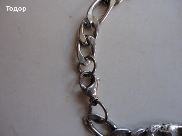 Мъжки ланец верига синджир от стомана , снимка 3 - Колиета, медальони, синджири - 52672068